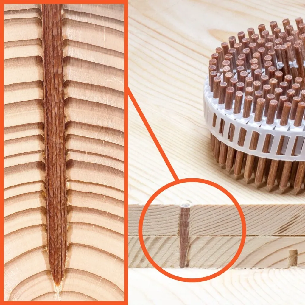LignoLoc houten nagels op rol - 3,7x60mm glad 5.webp