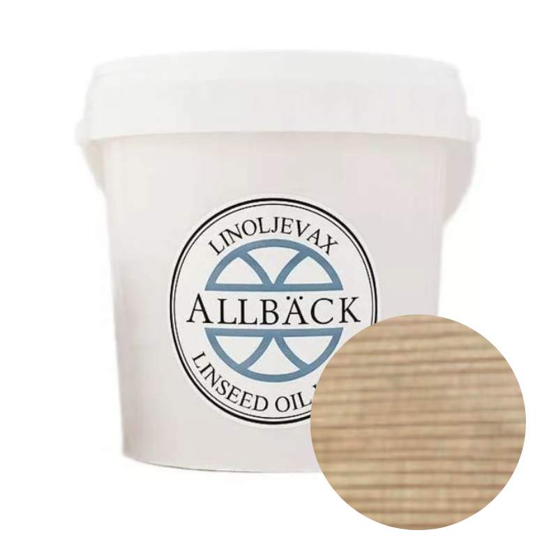 [50549] Allbäck 100% natuurlijke lijnoliewax (1 ltr, Wit)