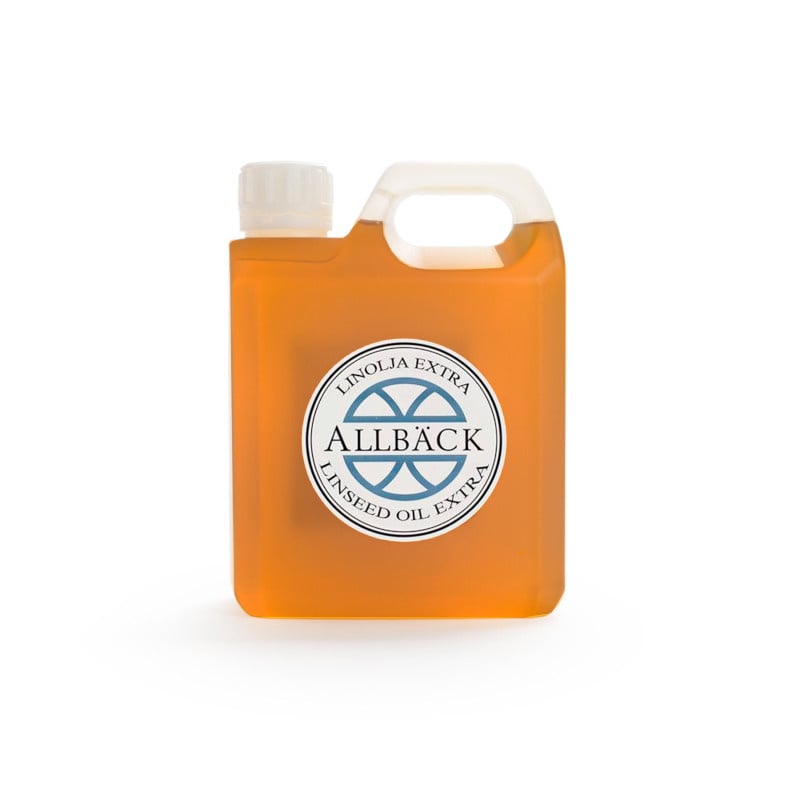 [51026] Allbäck 100% natuurlijke Lijnolie extra (1 ltr)
