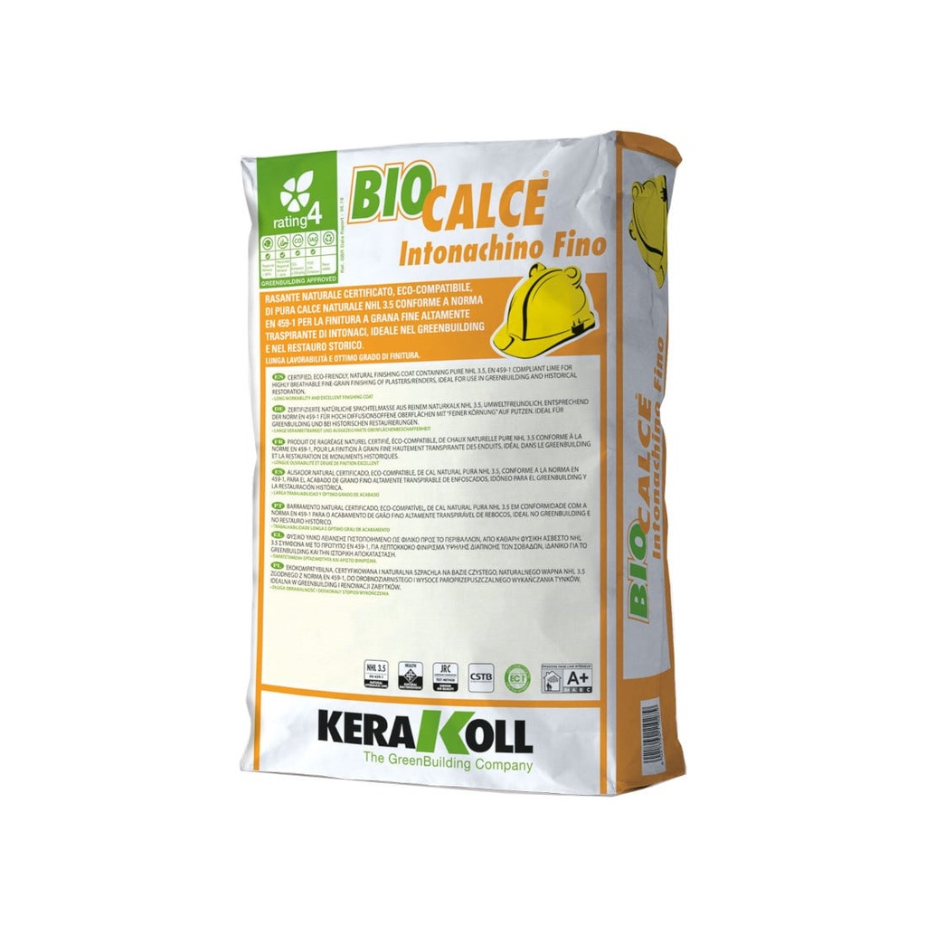 Kerakoll Biocalce Intonachino Fino afwerkpleister fijn