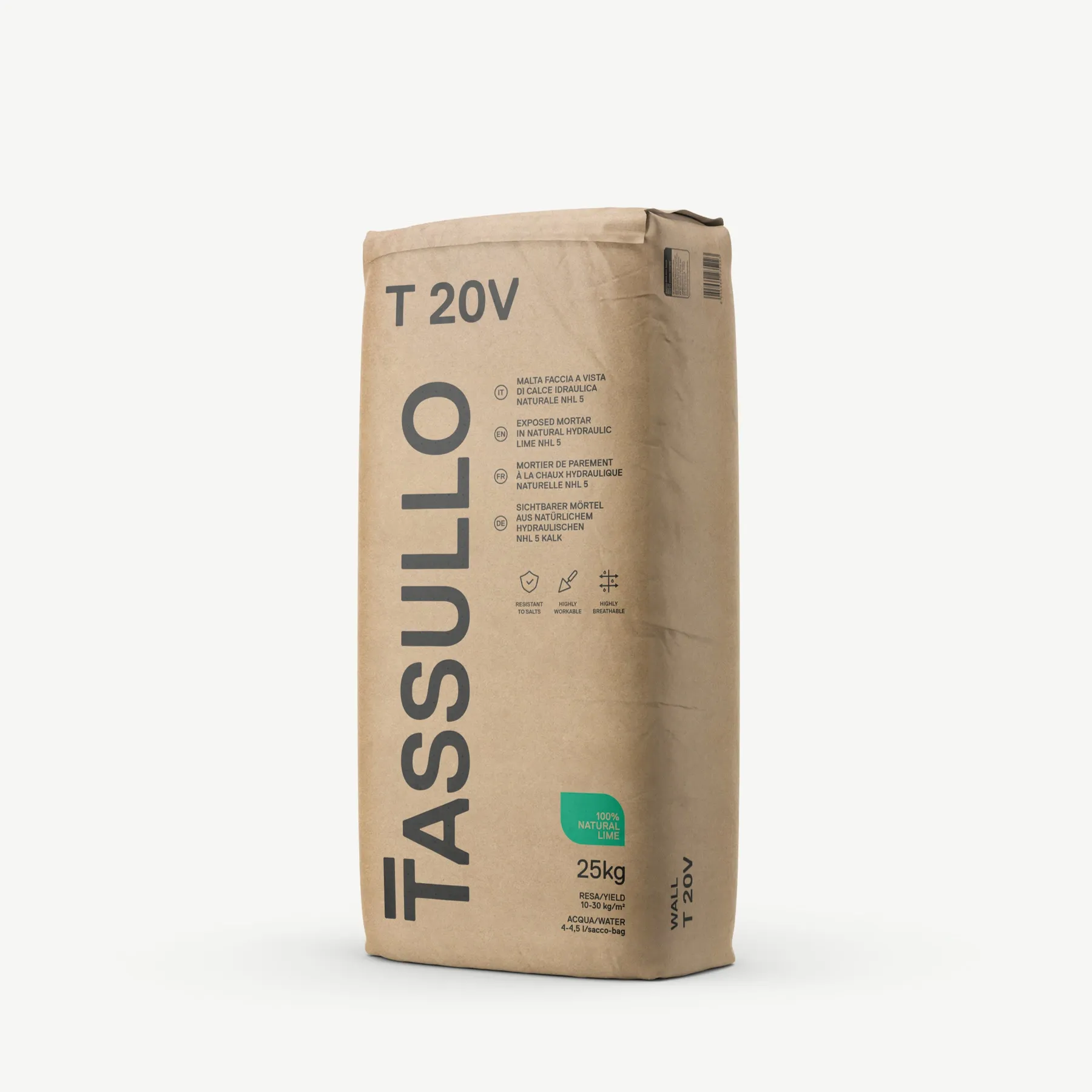 Tassullo T20V | Metselmortel voor Nieuw Metselwerk