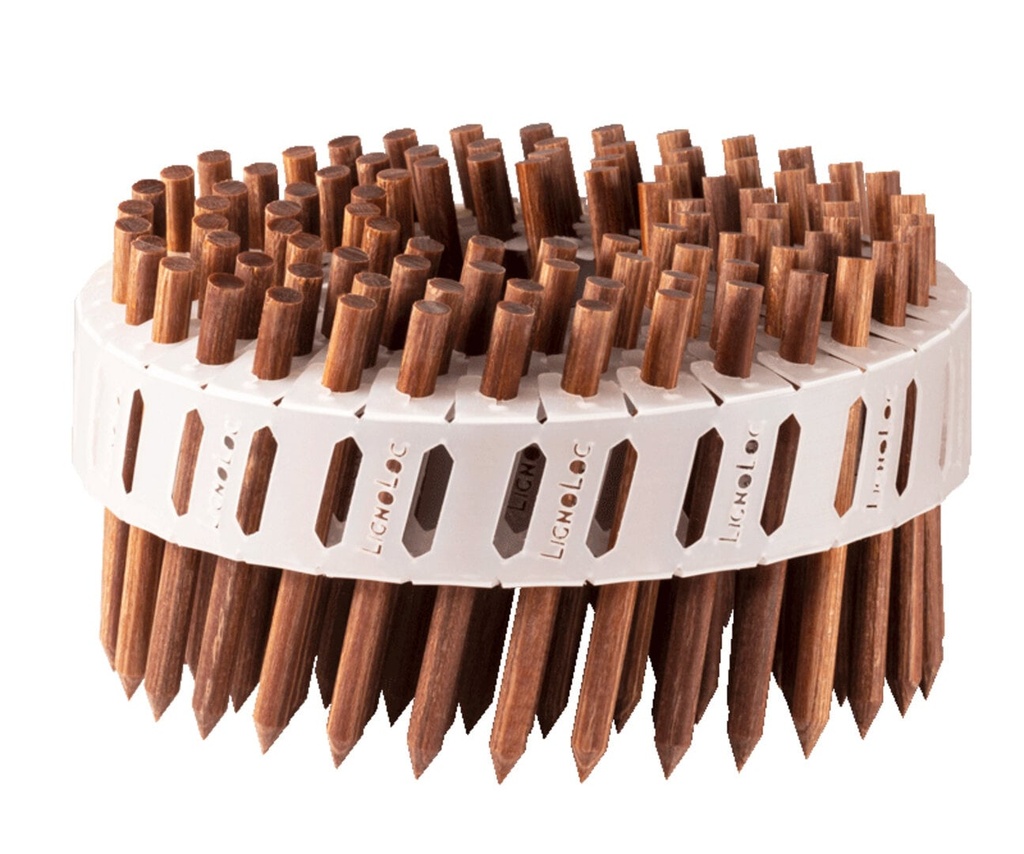 [COMBO-WO.1] Lignoloc Houten Nagels Gemixt (1020 st 3.7 x 38 mm + 1020 st 3.7 x 50 mm + 1020 st 3.7 x 60 mm)