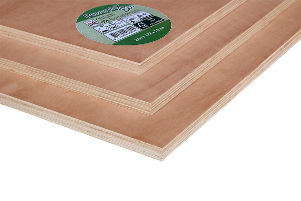 [162222] Powerplex BIO Stomp/recht | 3.6 mm | 2440 x 1220 mm | 2,98 m2 per plaat | 70% PEFC