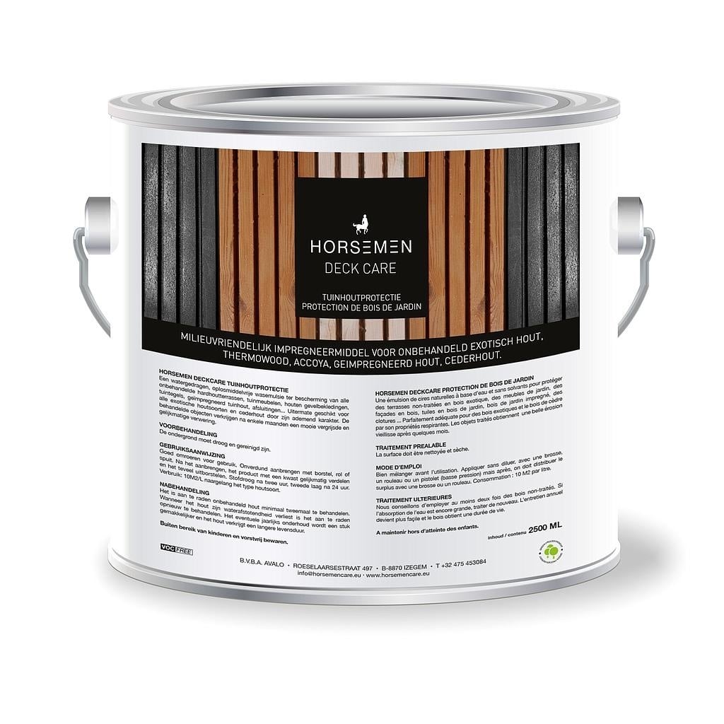 [6096204137134] Horsemen Wood Care Houtprotectie Gekleurd | 2.5 ltr blik