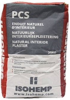 [PCS] Isohemp Aanvullende producten P.C.S.: Natuurlijke binnenpleister